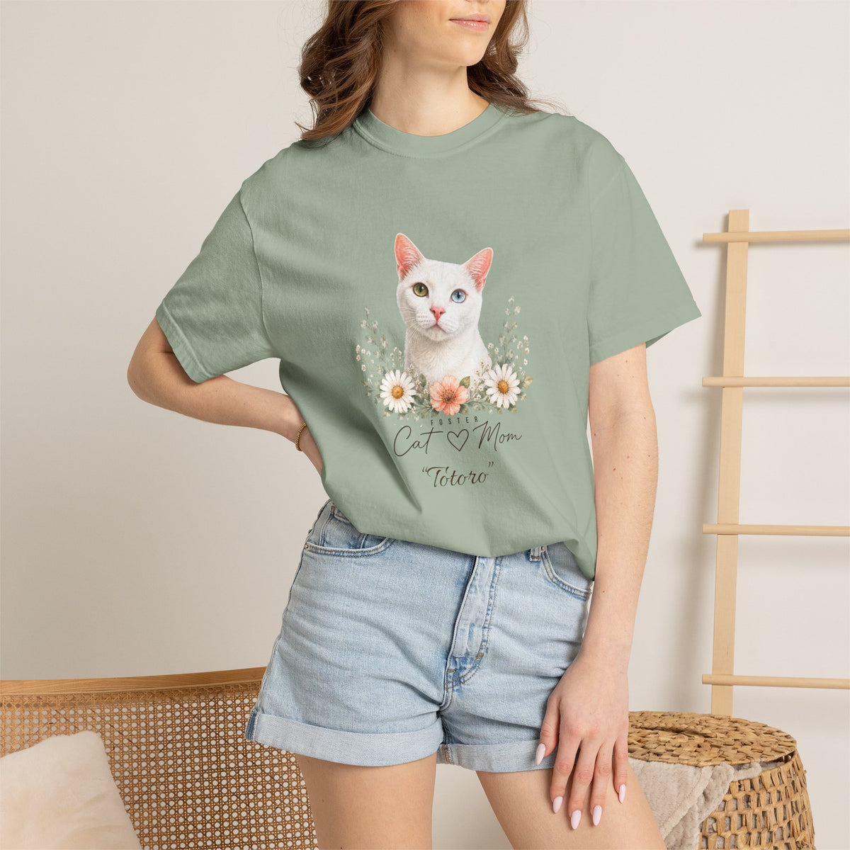 Personalized Foster Cat Mom Comfort Colors® T-Shirt