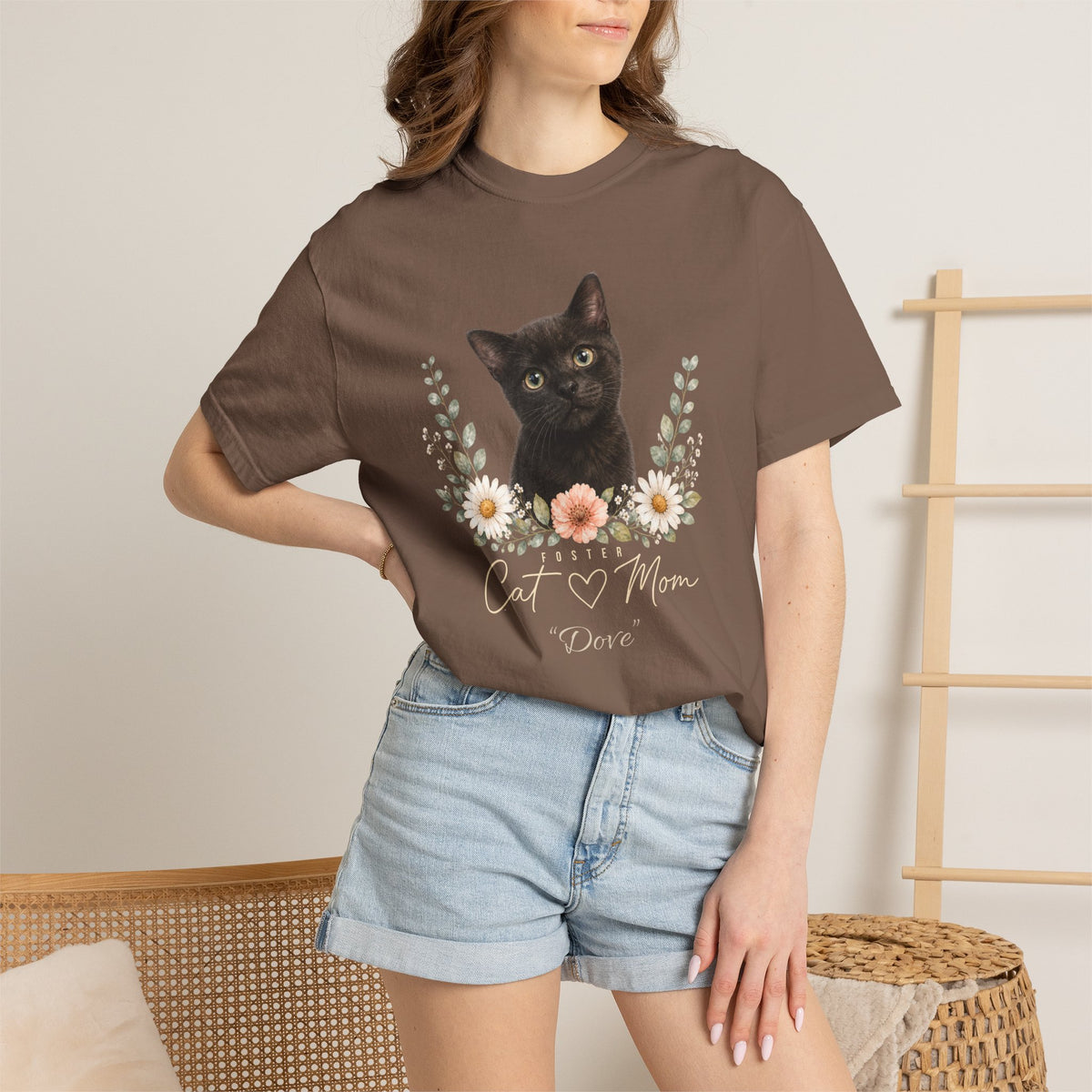 Personalized Foster Cat Mom Comfort Colors® T-Shirt