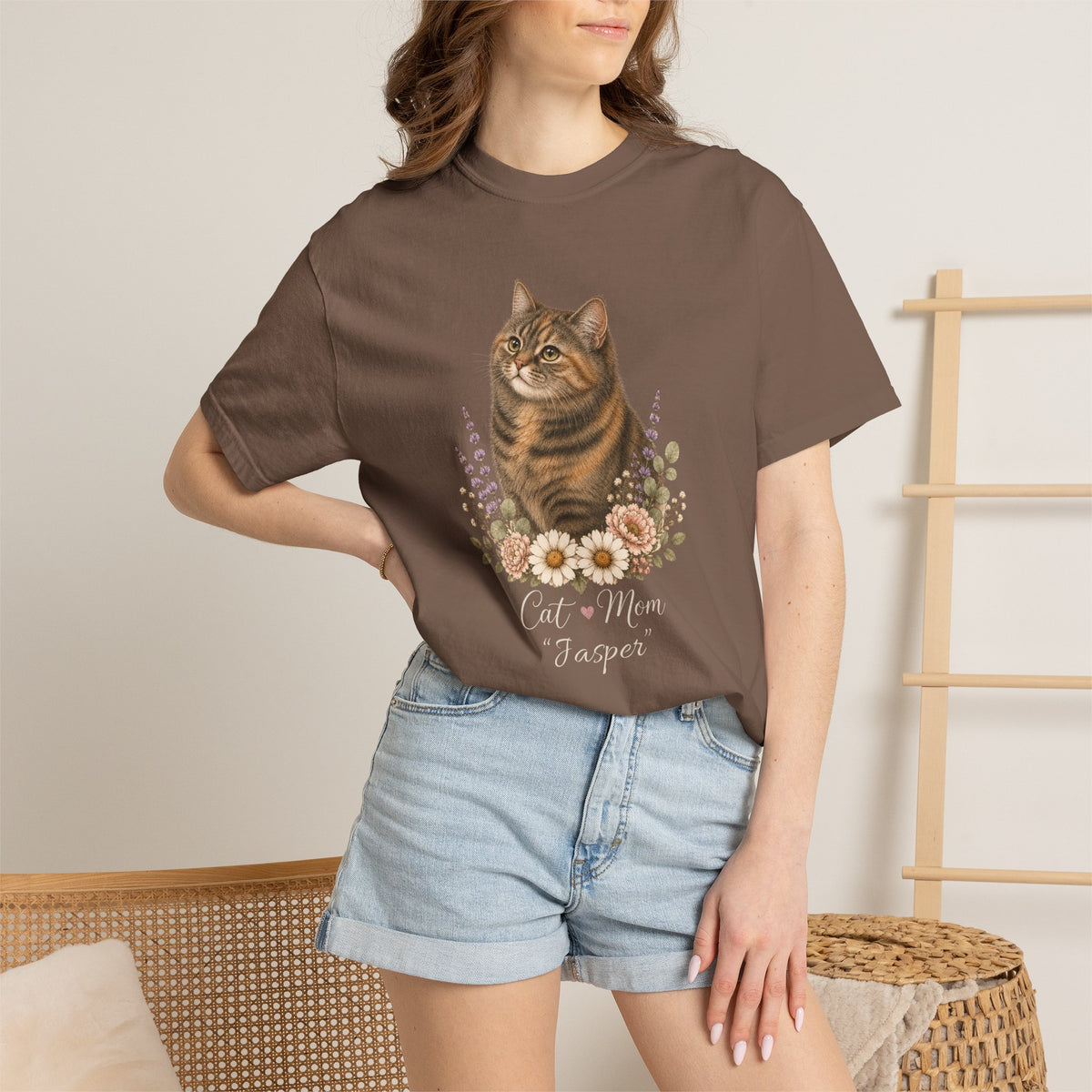 Personalized Torbie Cat Mom Comfort Colors® T-Shirt
