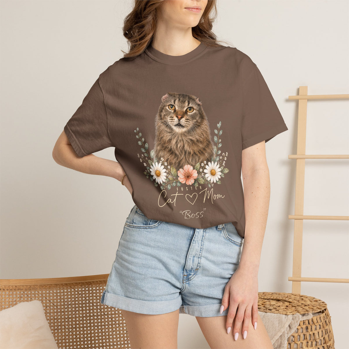 Personalized Foster Cat Mom Comfort Colors® T-Shirt