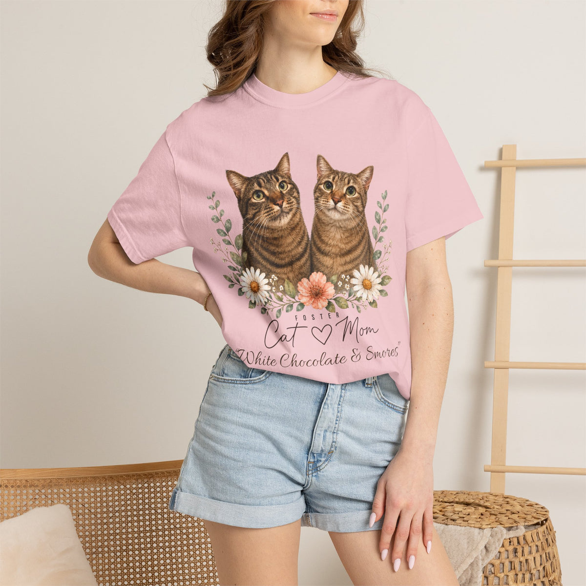 Personalized Foster Cat Mom Comfort Colors® T-Shirt