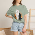 Personalized Black and White Cat  Sunflower Comfort Colors® T-Shirt