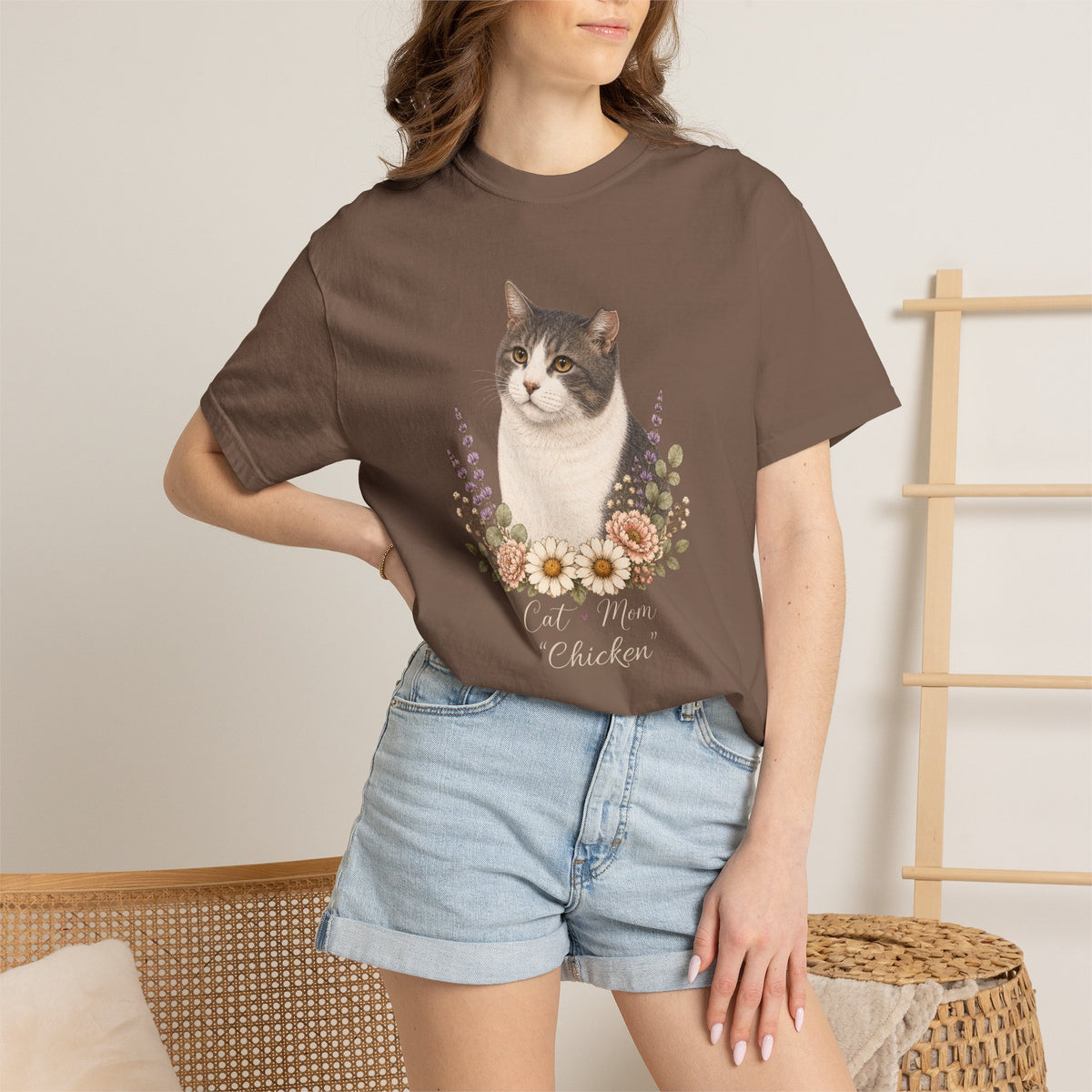 Personalized Gray TNR Cat Mom Comfort Colors® T-Shirt
