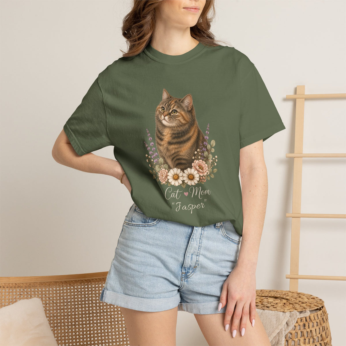Personalized Torbie Cat Mom Comfort Colors® T-Shirt