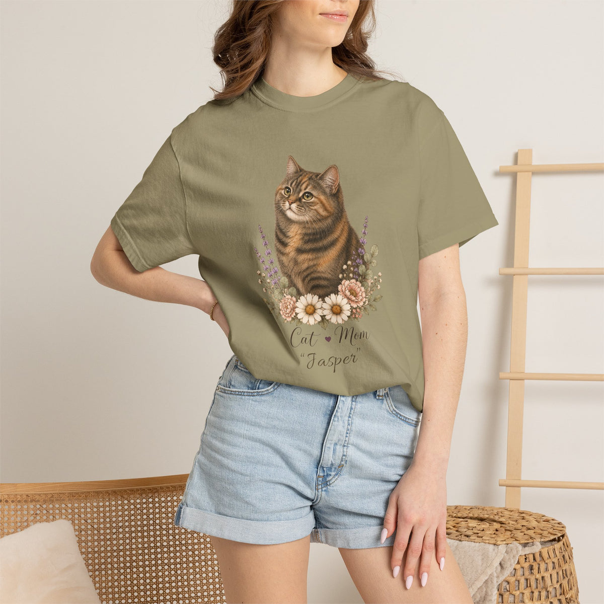 Personalized Torbie Cat Mom Comfort Colors® T-Shirt