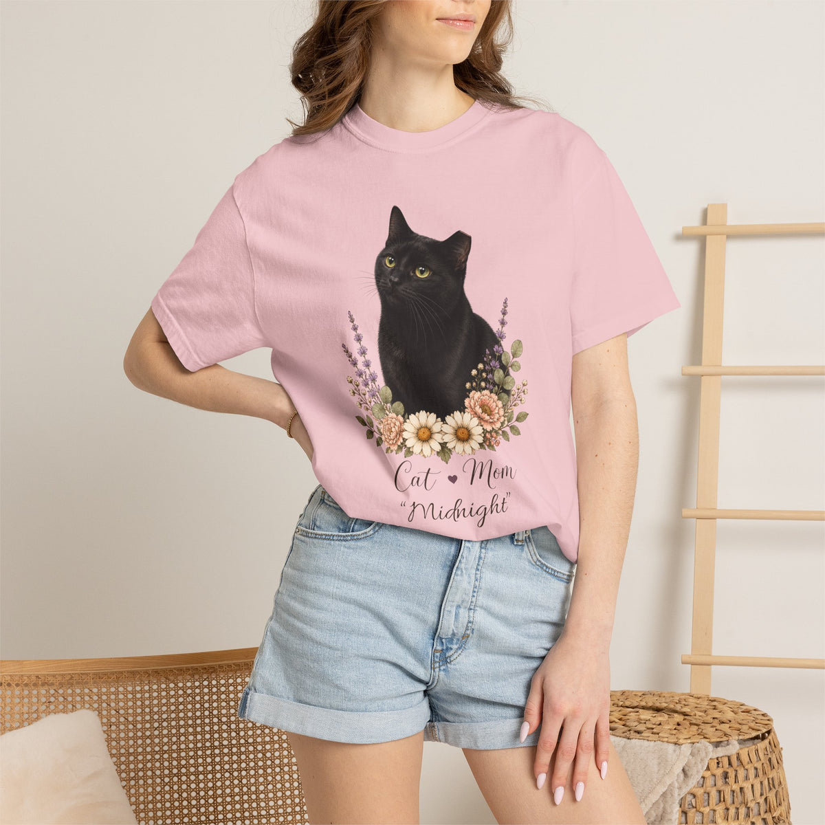 Personalized Black TNR Cat Mom Comfort Colors® T-Shirt