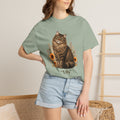 Personalized Siberian Tabby Cat  Sunflower Comfort Colors® T-Shirt
