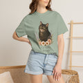 Personalized Black Tabby Cat Mom Comfort Colors® T-Shirt
