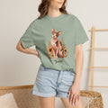 Personalized Calico Sphinx Cat Sunflower Comfort Colors® T-Shirt