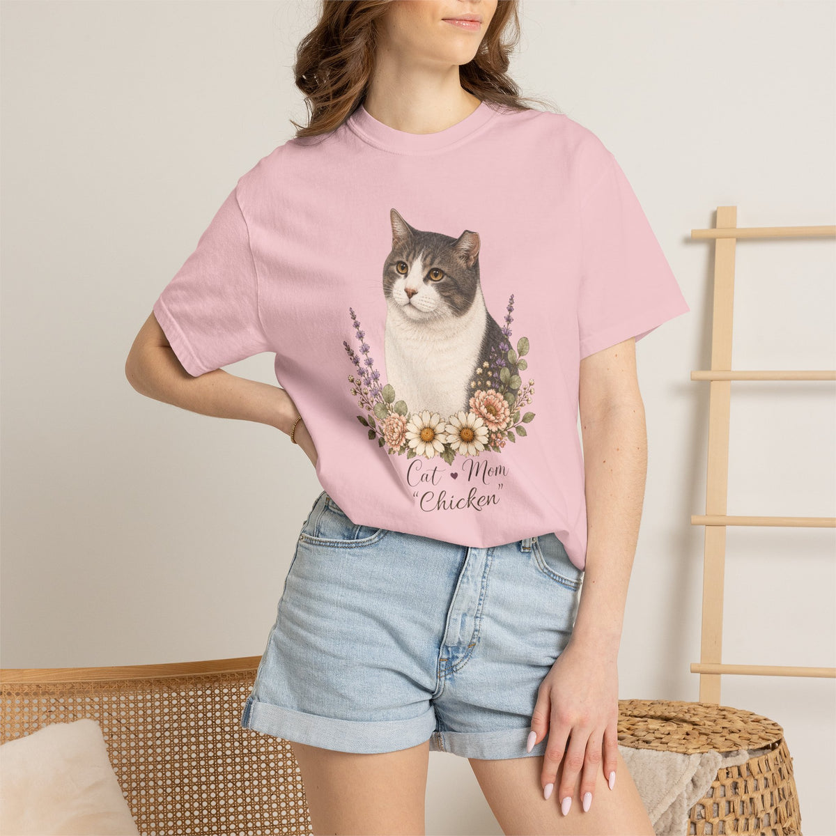 Personalized Gray TNR Cat Mom Comfort Colors® T-Shirt