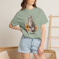 Personalized Scottish Fold Cat Sunflower Comfort Colors® T-Shirt