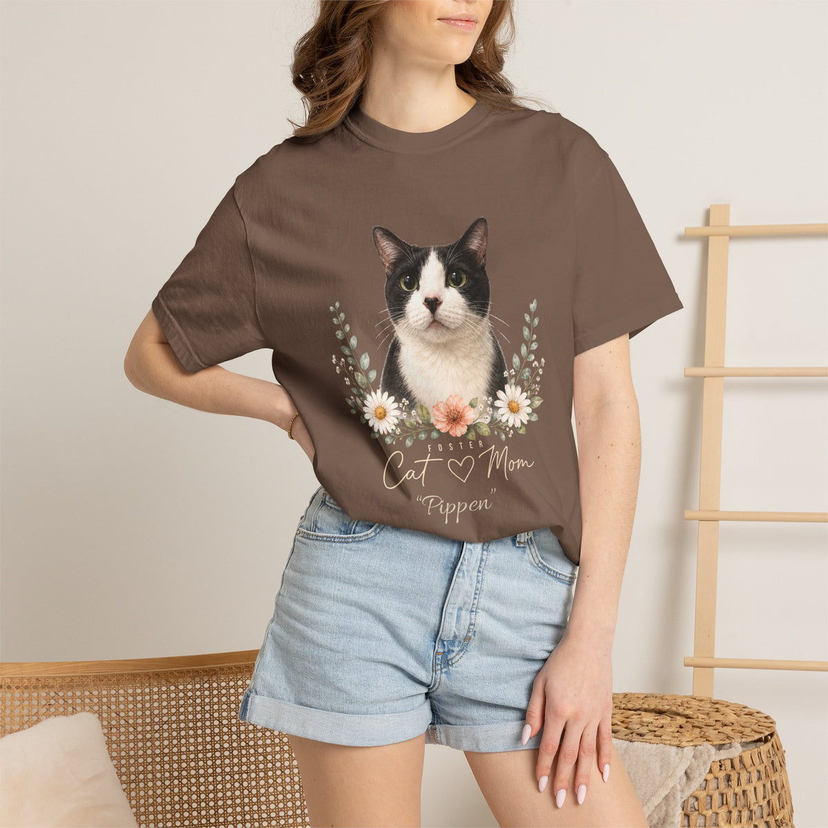 Personalized Foster Cat Mom Comfort Colors® T-Shirt