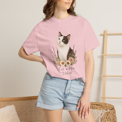 Personalized Bicolored Cat Mom Comfort Colors® T-Shirt