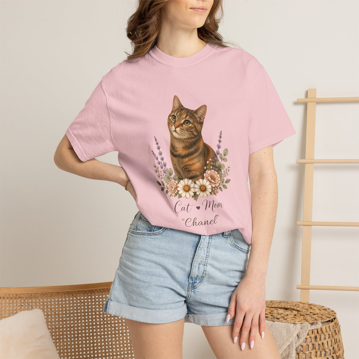 Personalized Torbie Cat Mom Comfort Colors® T-Shirt