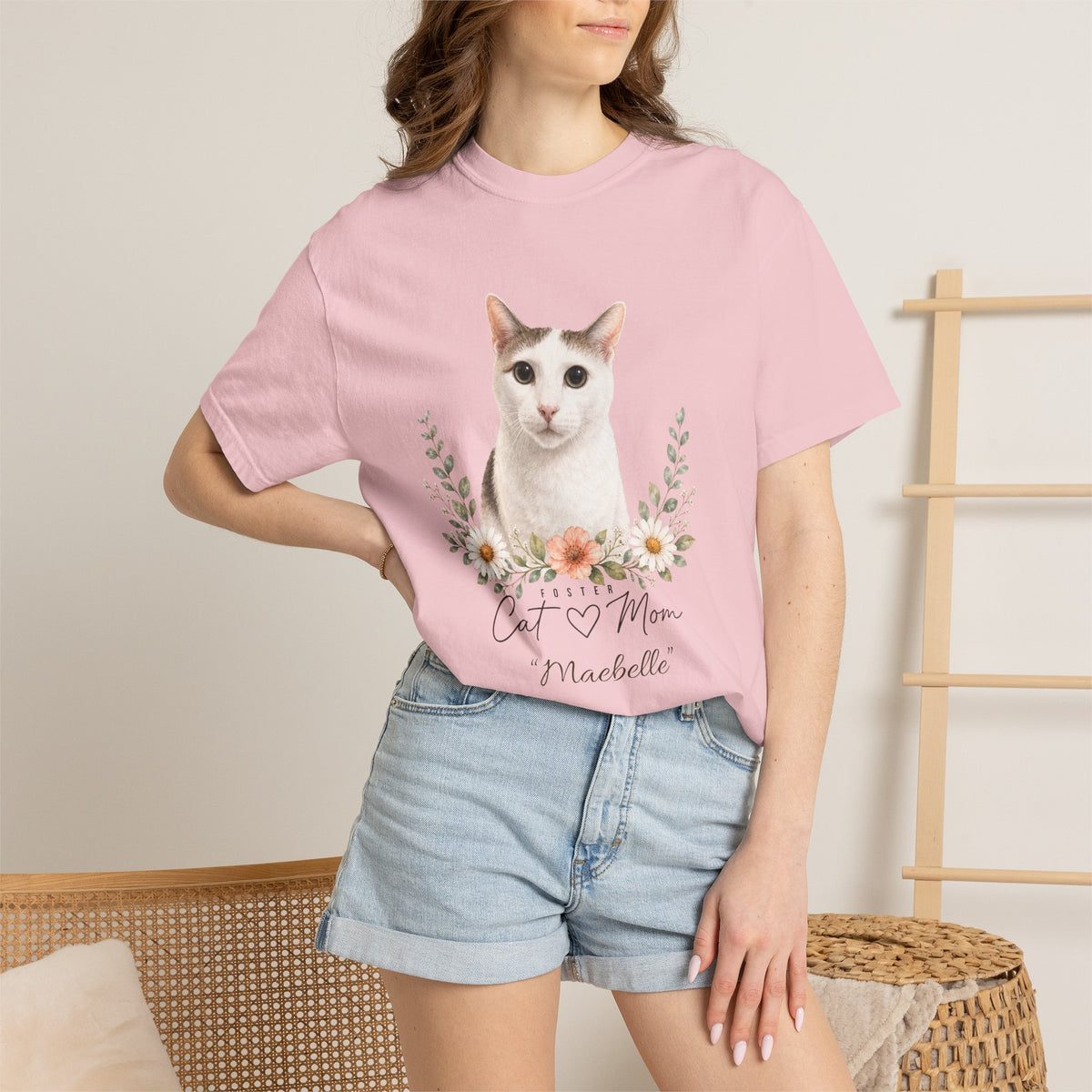 Personalized Foster Cat Mom Comfort Colors® T-Shirt