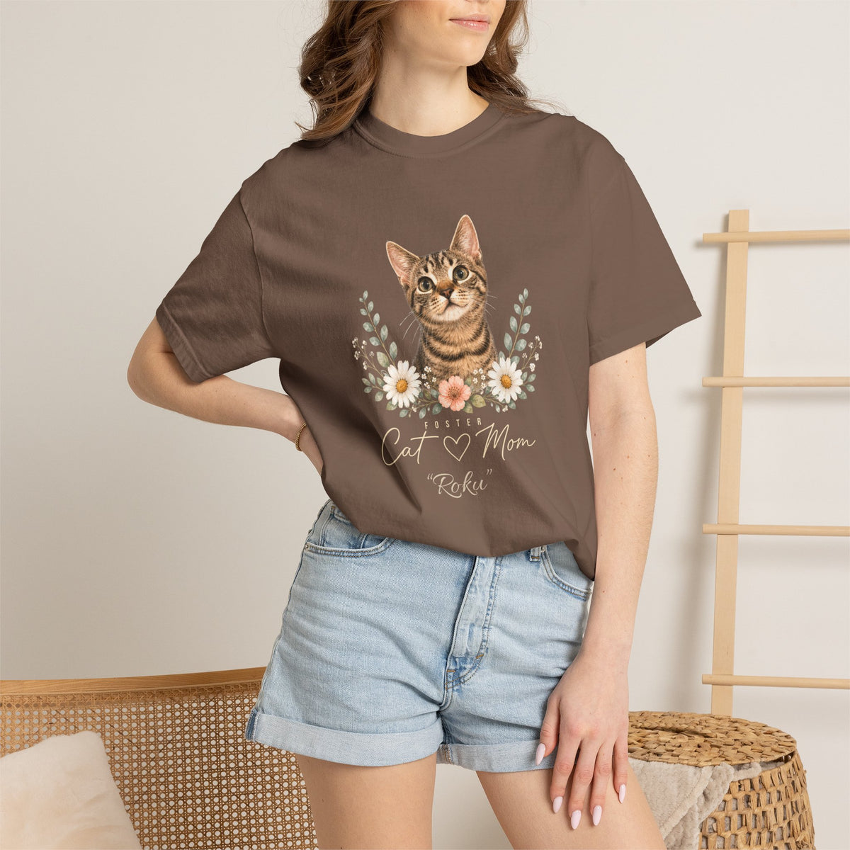 Personalized Foster Cat Mom Comfort Colors® T-Shirt