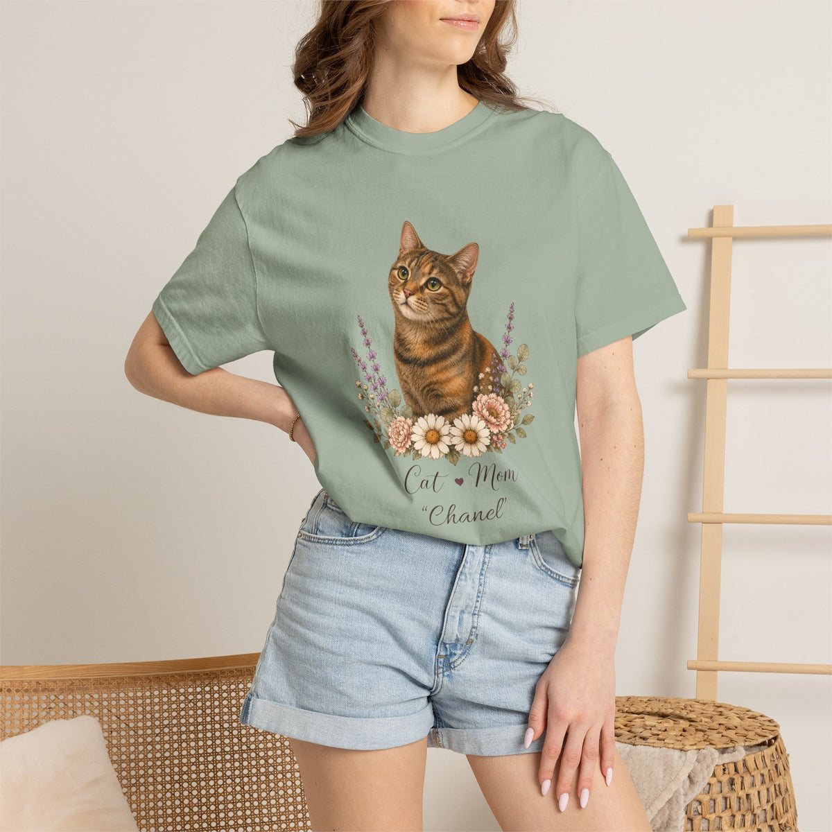 Personalized Torbie Cat Mom Comfort Colors® T-Shirt