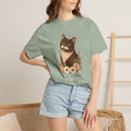 Personalized Gray Tuxedo Cat Mom Comfort Colors® T-Shirt