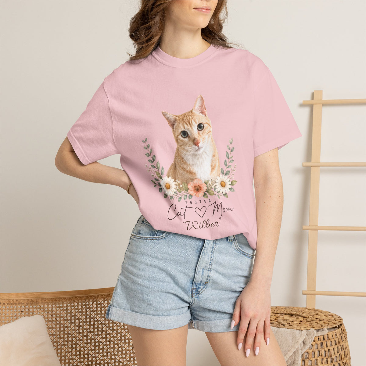 Personalized Foster Cat Mom Comfort Colors® T-Shirt