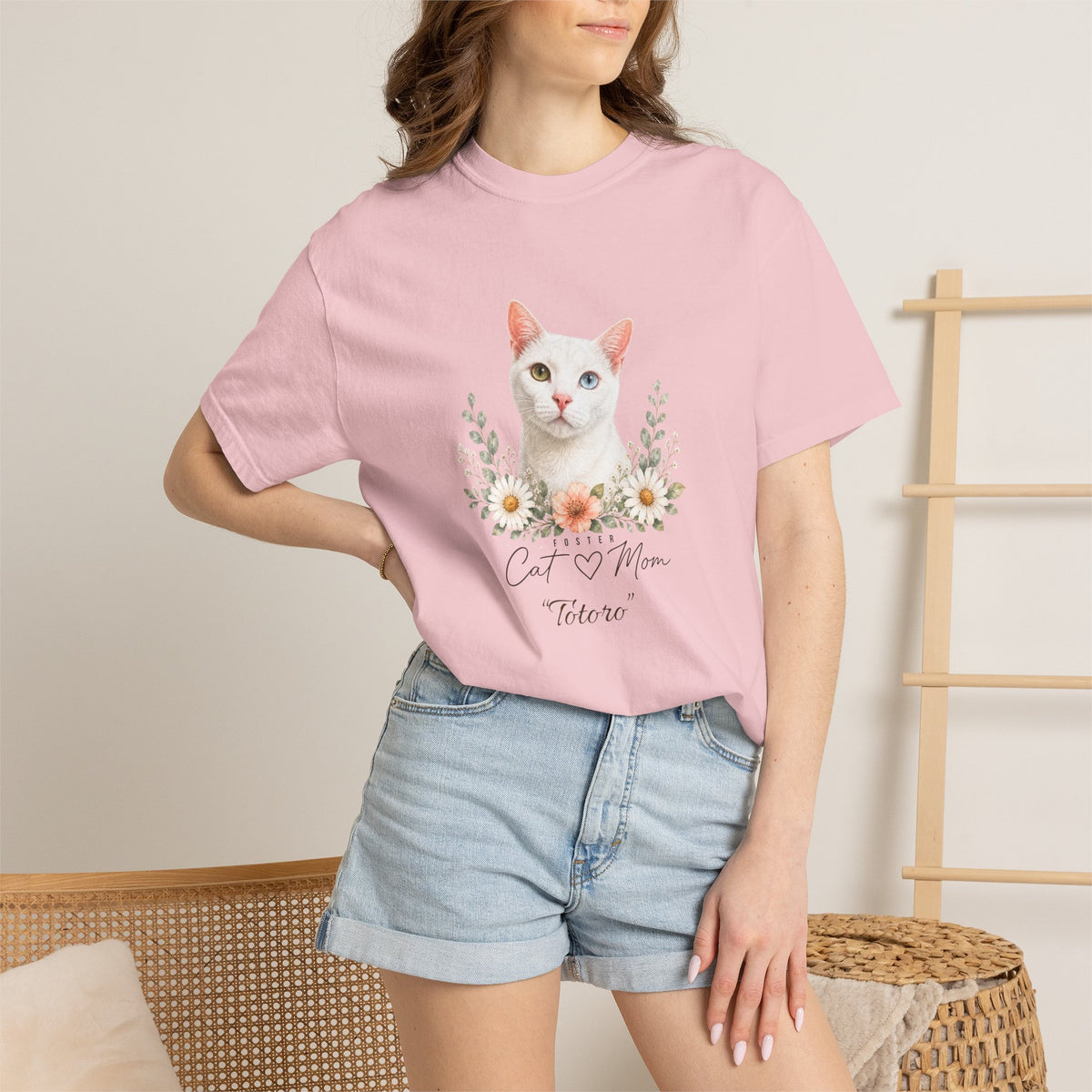 Personalized Foster Cat Mom Comfort Colors® T-Shirt