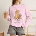 Personalized Orange Tabby Cat Mom Gildan® Sweatshirt