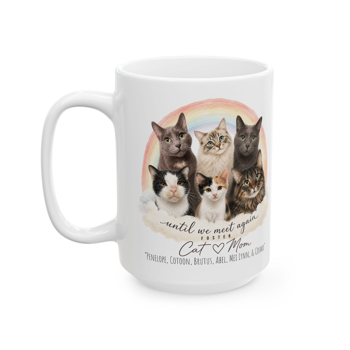 Personalized Rainbow Memorial Ceramic Mug