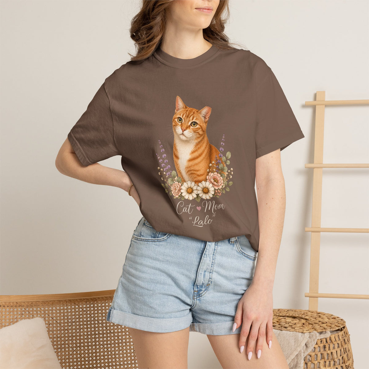 Personalized Orange TNR Cat Mom Comfort Colors® T-Shirt