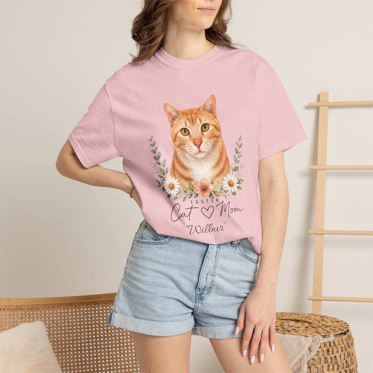 Personalized Foster Cat Mom Comfort Colors® T-Shirt