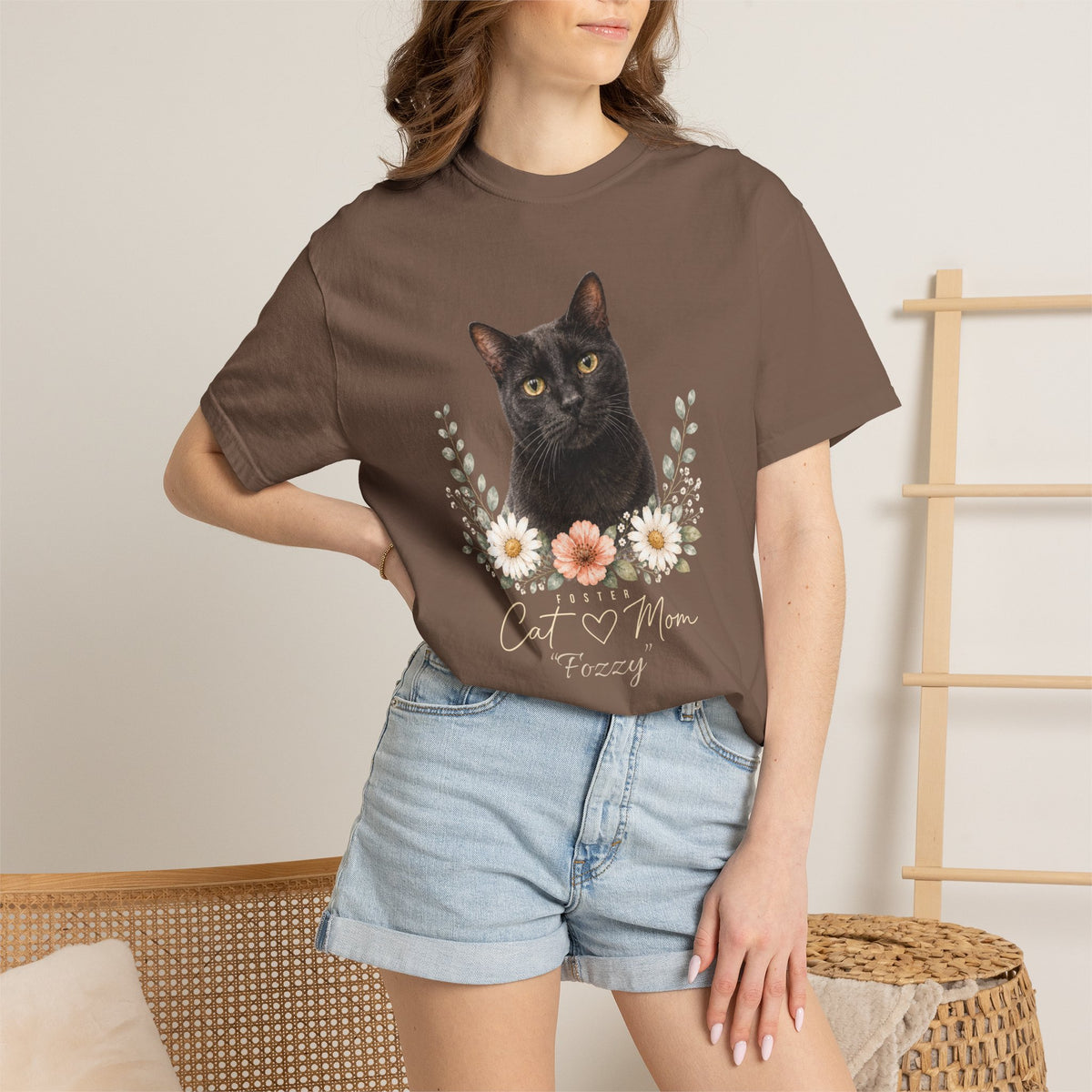 Personalized Foster Cat Mom Comfort Colors® T-Shirt