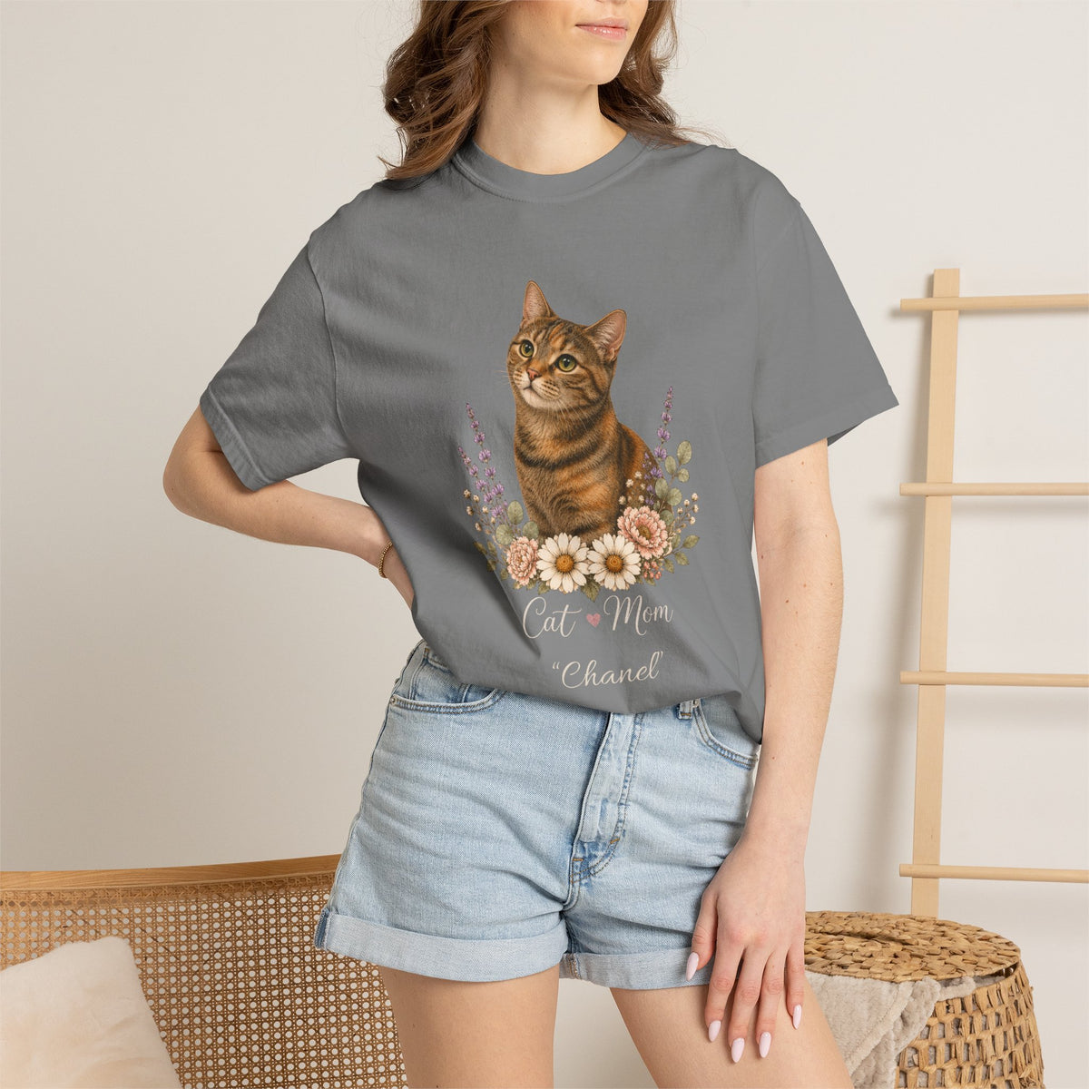 Personalized Torbie Cat Mom Comfort Colors® T-Shirt