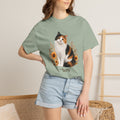Personalized Calico Cat Sunflower Comfort Colors® T-Shirt