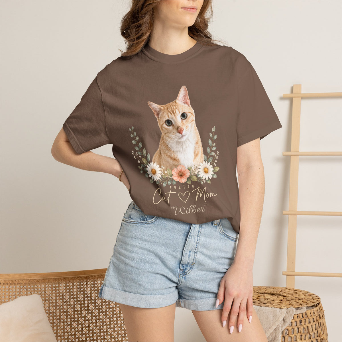 Personalized Foster Cat Mom Comfort Colors® T-Shirt