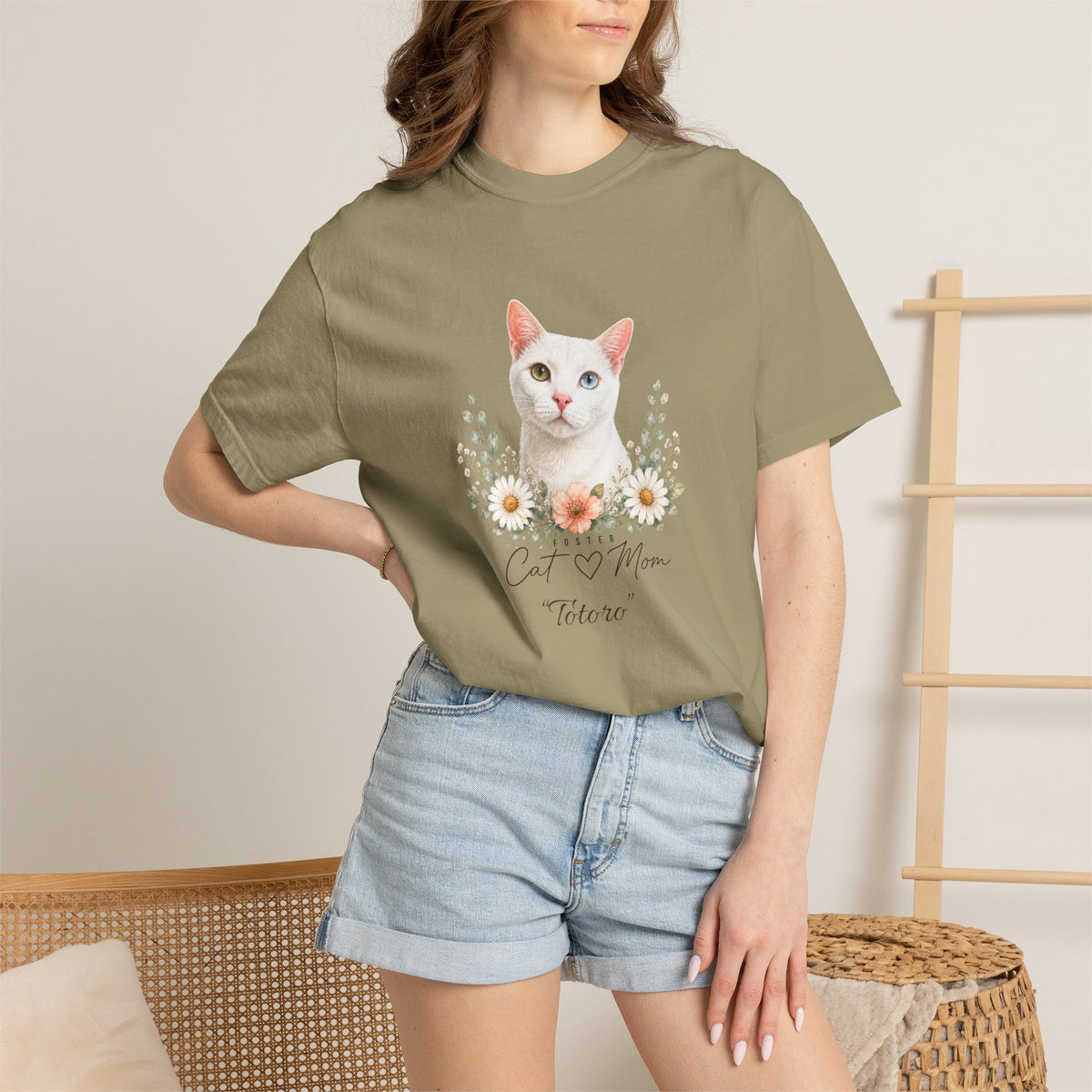 Personalized Foster Cat Mom Comfort Colors® T-Shirt