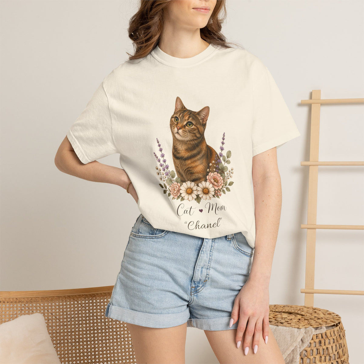 Personalized Torbie Cat Mom Comfort Colors® T-Shirt