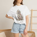 Personalized Floral Cat Mom Comfort Colors® T-Shirt