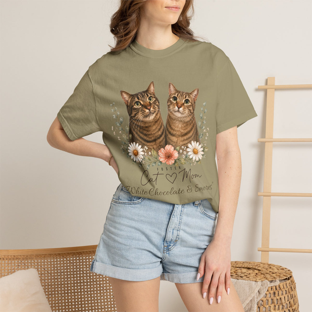 Personalized Foster Cat Mom Comfort Colors® T-Shirt