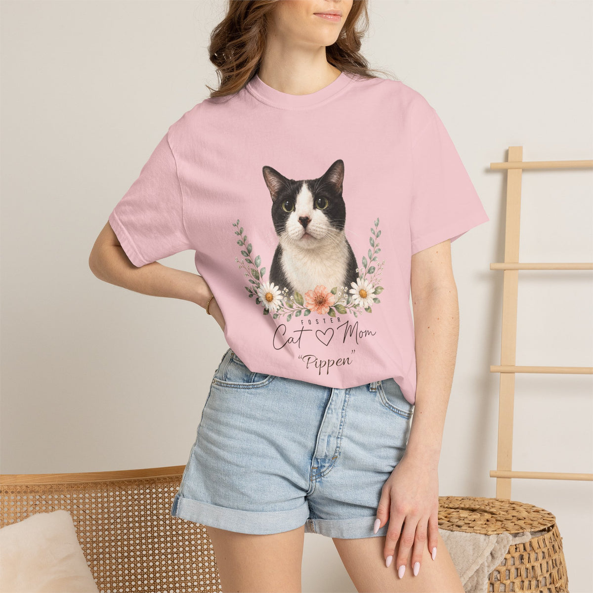 Personalized Foster Cat Mom Comfort Colors® T-Shirt