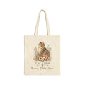 Personalized Cat Mom Canvas Tote Bag