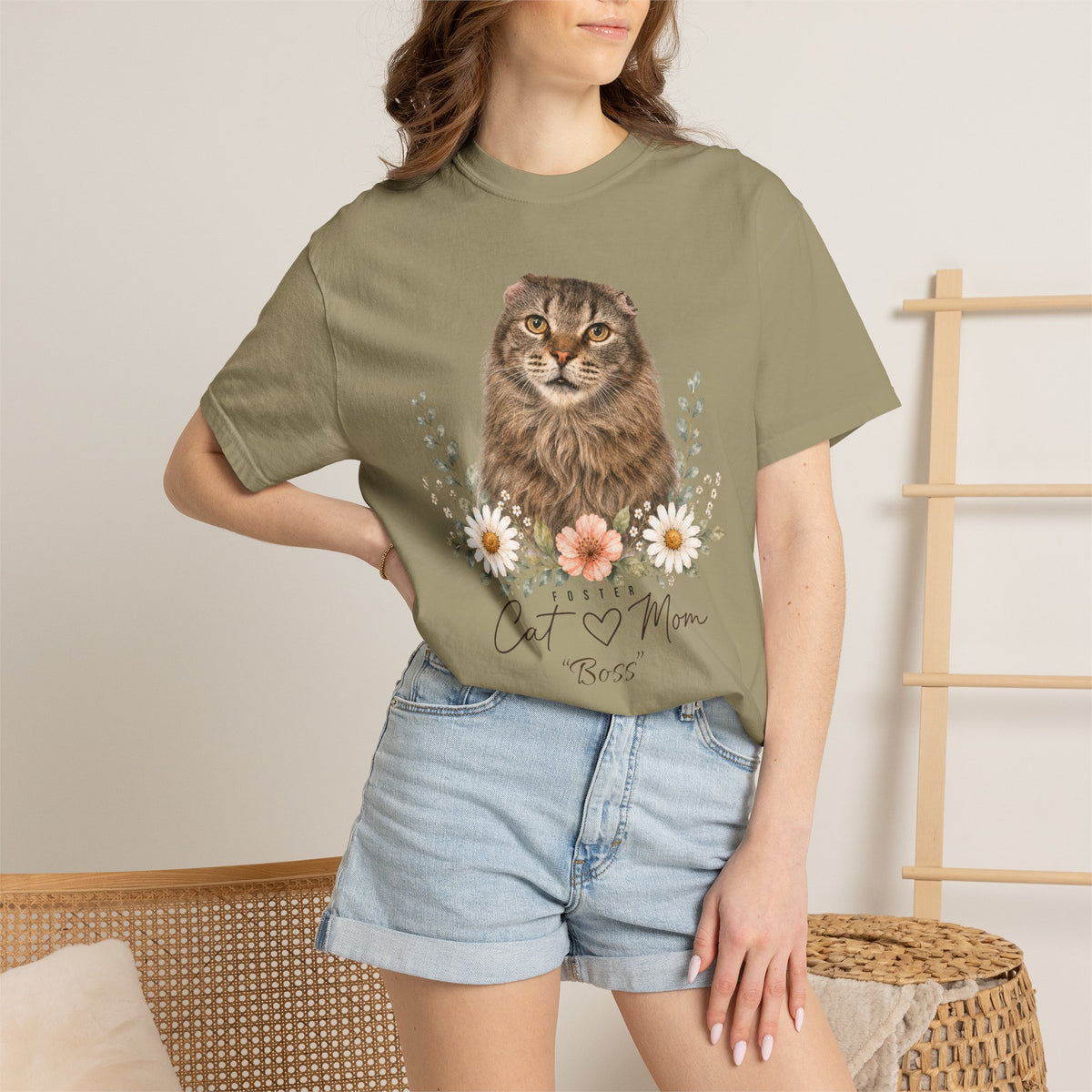 Personalized Foster Cat Mom Comfort Colors® T-Shirt