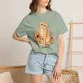 Personalized Scottish Fold Cat Sunflower Comfort Colors® T-Shirt