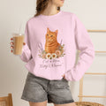 Personalized Orange Tabby Cat Mom Gildan® Sweatshirt