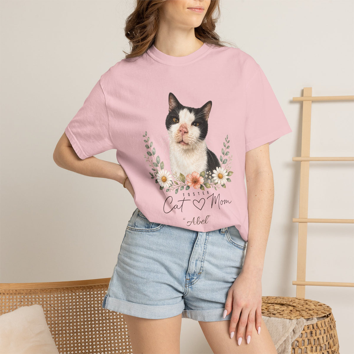 Personalized Foster Cat Mom Comfort Colors® T-Shirt