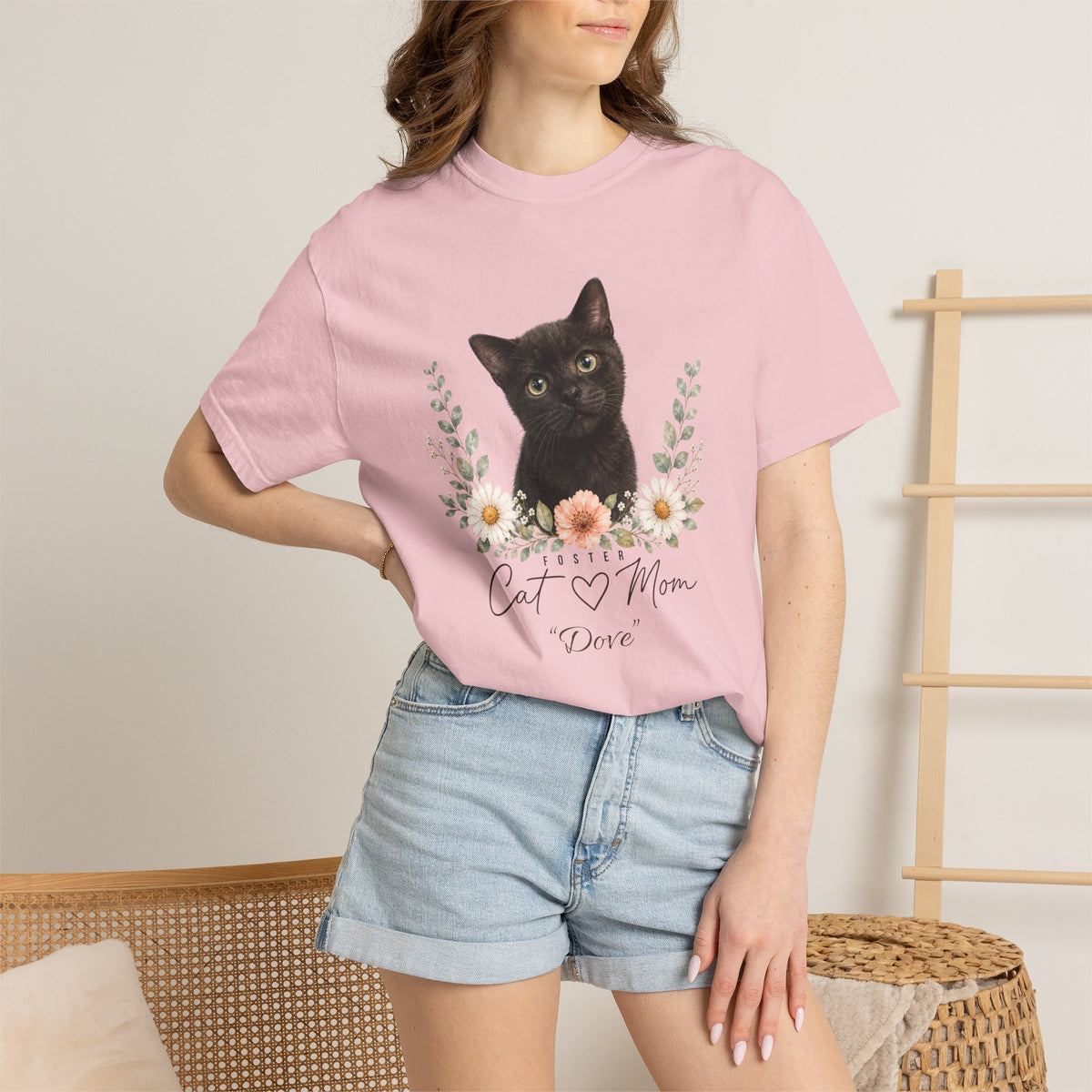 Personalized Foster Cat Mom Comfort Colors® T-Shirt