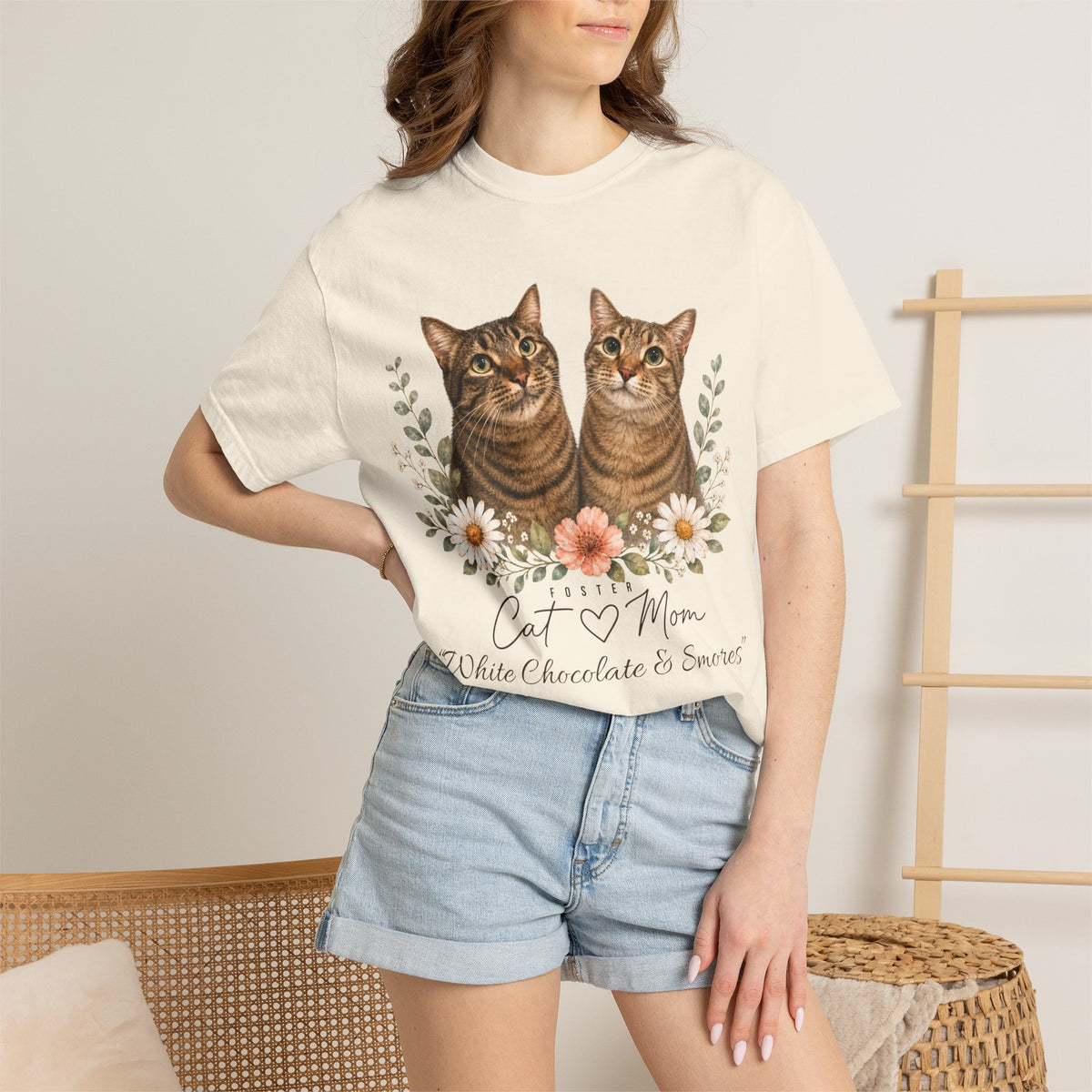 Personalized Foster Cat Mom Comfort Colors® T-Shirt