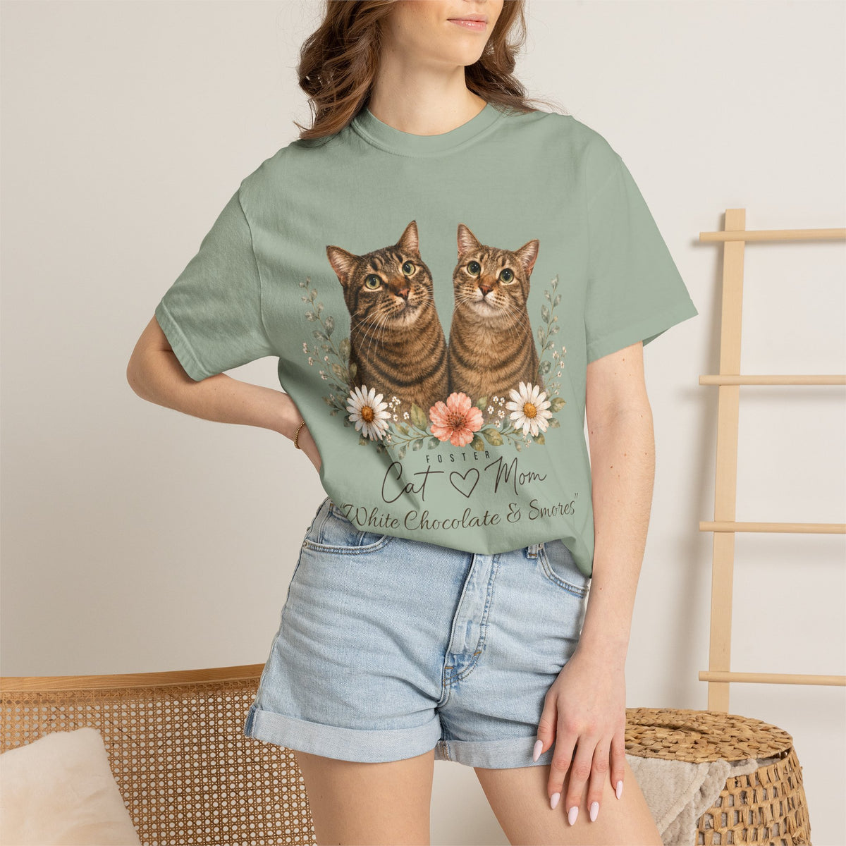 Personalized Foster Cat Mom Comfort Colors® T-Shirt