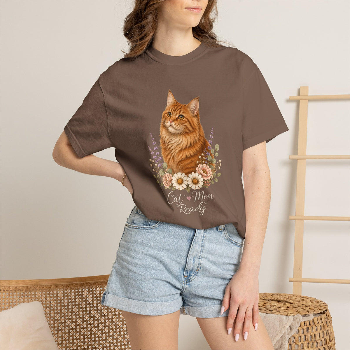 Personalized Maine Coon Cat Mom Comfort Colors® T-Shirt