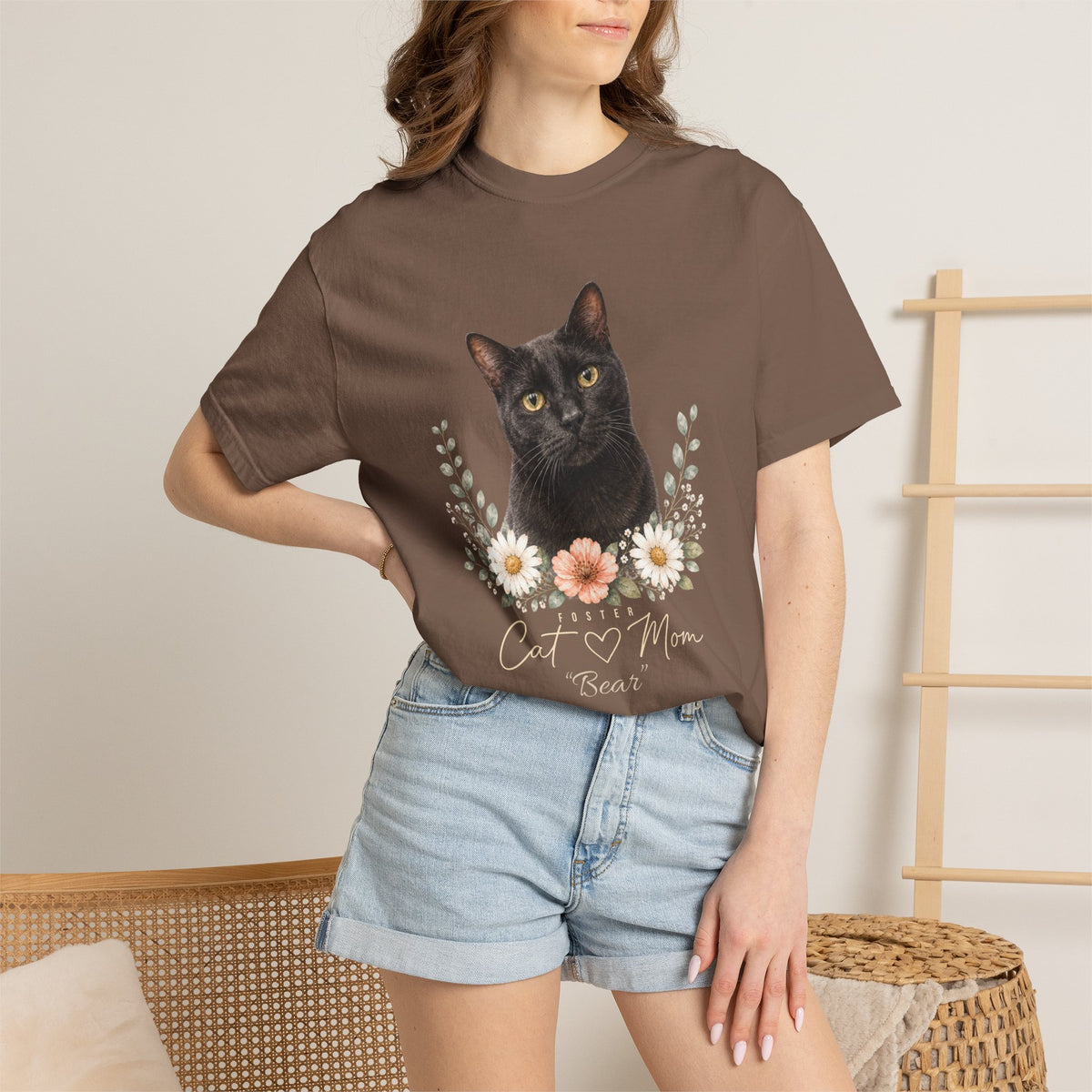 Personalized Foster Cat Mom Comfort Colors® T-Shirt