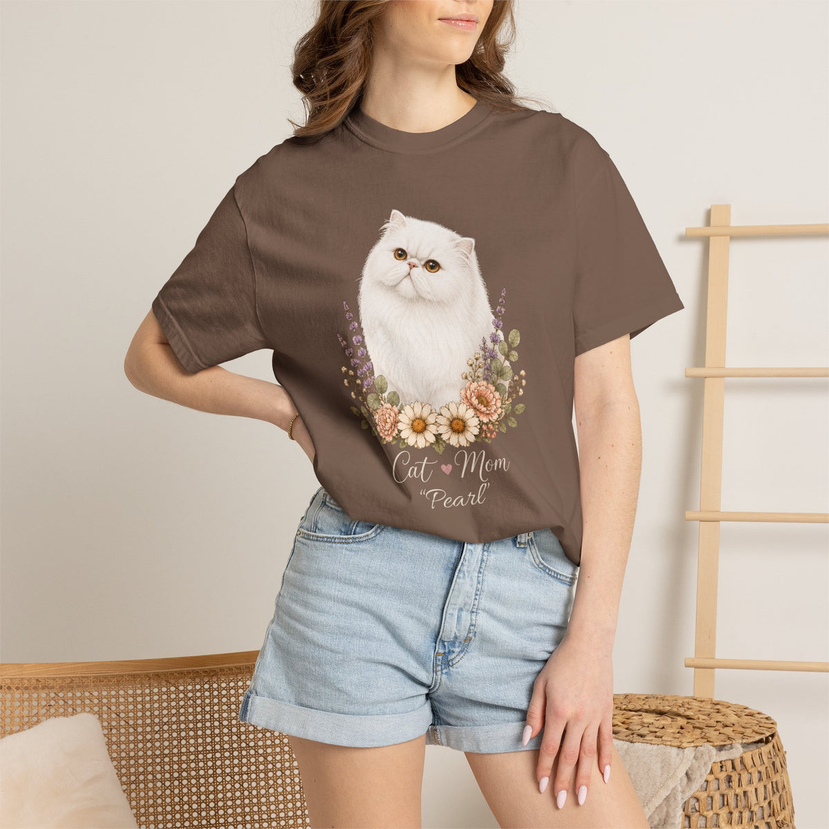 Personalized Persian Cat Mom Comfort Colors® T-Shirt