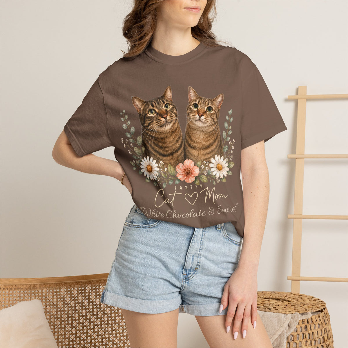 Personalized Foster Cat Mom Comfort Colors® T-Shirt