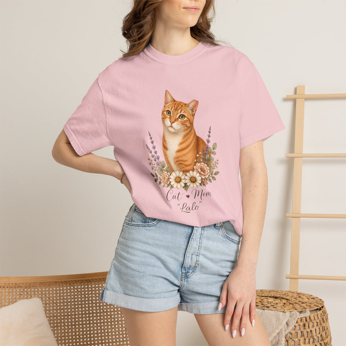 Personalized Orange TNR Cat Mom Comfort Colors® T-Shirt